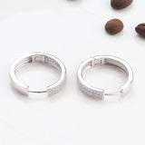 Sterling Silver Diamond Clip Earrings for Women Gift
