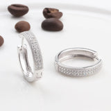 Sterling Silver Diamond Clip Earrings for Women Gift