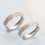 Sterling Silver Diamond Clip Earrings for Women Gift