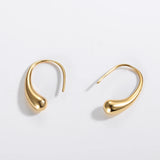 Women's Water Drop Shape Hoop Earrings
