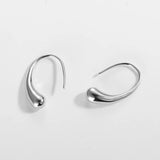Women's Water Drop Shape Hoop Earrings