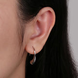 Women's Water Drop Shape Hoop Earrings