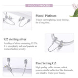 Sterling Silver Elf Silicone Safety Chain Charm for Bangle Bracelet Necklace