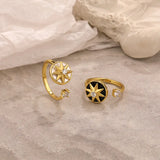 925 Silver Rotating Shell Pendant Spinner Star Necklace