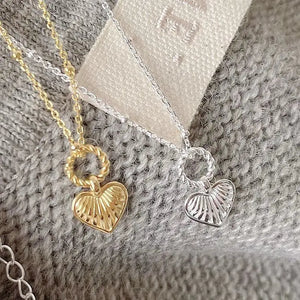 Sterling Silver Heart Pendant Love Necklaces Woman Accessories