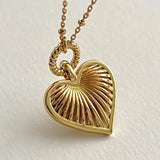 Sterling Silver Heart Pendant Love Necklaces Woman Accessories