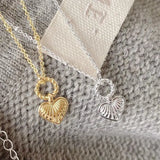 Sterling Silver Heart Pendant Love Necklaces Woman Accessories