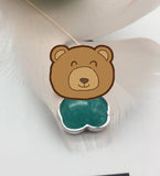 925 High Spanish Bear Silver Pendant for Gift