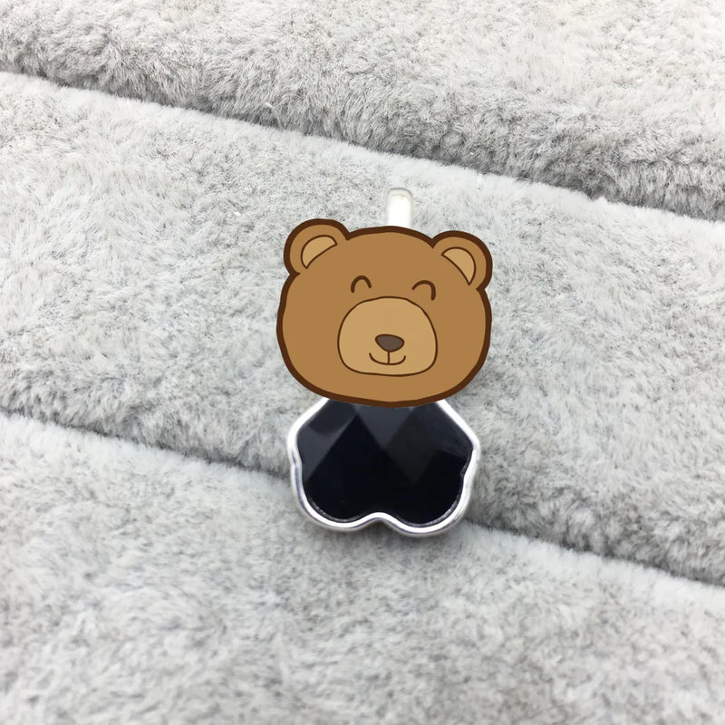 925 High Spanish Bear Silver Pendant for Gift