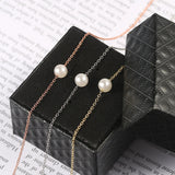 Sterling Silver 925 Pearl Pendant Necklace for Women