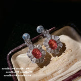 925 Silver Red Zirconia Jewelry Set for Women
