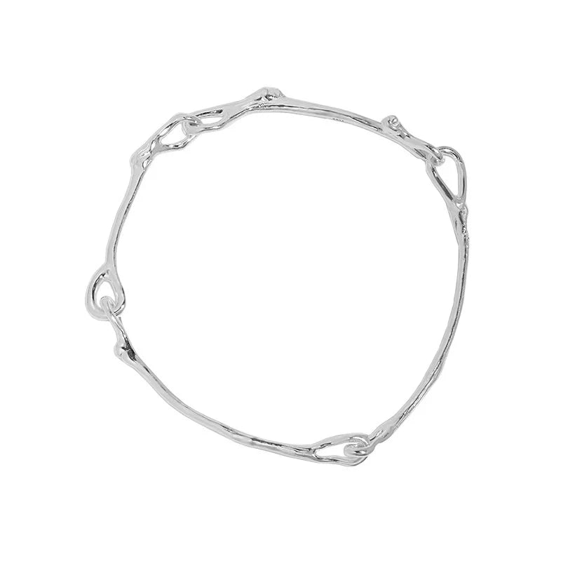 Silver 925 Chain Bracelet Minimalist Women Gift