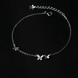 Sterling Silver 925 Chain Bracelet Flying Butterfly Jewelry Gift