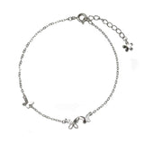 Sterling Silver 925 Chain Bracelet Flying Butterfly Jewelry Gift