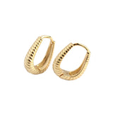 925 Silver Geometric Hemp Pattern Hoop Earrings Gift Women Accessories