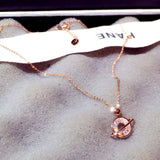 Sterling Silver Diamond Pendant Necklace for Women