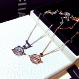 Sterling Silver Diamond Pendant Necklace for Women