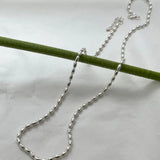 925 Silver Necklace Olive Bead Clavicle Kolye