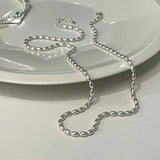 Sterling Silver 925 Necklace Gift For Women's Minimalist Olive Bead Necklace