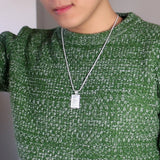 Sterling Silver 925 Maitreya Buddha Pendant Necklace
