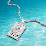 Sterling Silver 925 Maitreya Buddha Pendant Necklace
