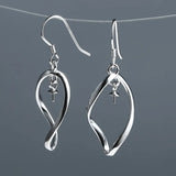 Sterling Silver 925 Pearl/Round Bead 6-10mm Semi Mount Earrings