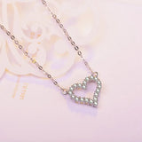 925 Romantic Heart Pendant Necklace for Women