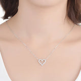 925 Romantic Heart Pendant Necklace for Women