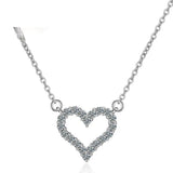 925 Romantic Heart Pendant Necklace for Women