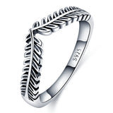 Sterling Silver 925 Rose Charm Ring for Women