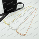 925 Silver Rose Bee My Love Paris Honeycomb Necklace Women Jewelry