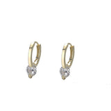 925 Silver Diamond Ear Buckle Zircon Earrings Wedding Women's Jewelry