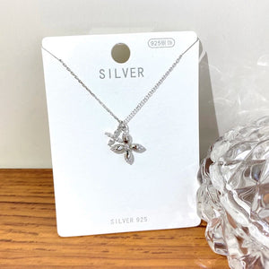 Sterling Silver 925 Small Cross Necklace Women's Birthday Holiday Gift