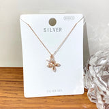 Sterling Silver 925 Small Cross Necklace Women's Birthday Holiday Gift