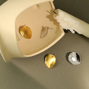 925 Sterling Silver Leaf Stud Earrings Gift For Women