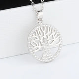 Sterling Silver Tree of Life Pendant Necklace for Women 925 Jewelry
