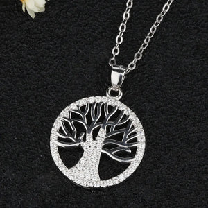 Sterling Silver Tree of Life Pendant Necklace for Women 925 Jewelry