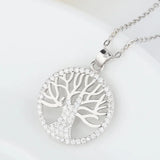 Sterling Silver Tree of Life Pendant Necklace for Women 925 Jewelry