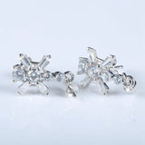 Sterling Silver 925 Women Drop Earrings for 4-8mm Pearl Semi Mount