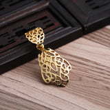 925 Silver Yellow Filligree Pendant Semi Mount for Gemstones