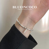 Sterling Silver 925 Bracelet Women's Light Retro Indifference