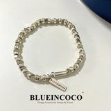 Sterling Silver 925 Bracelet Women's Light Retro Indifference
