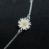 925 Silver Daisy Anklets For Women Flower ankle bracelet Foot Jewelry