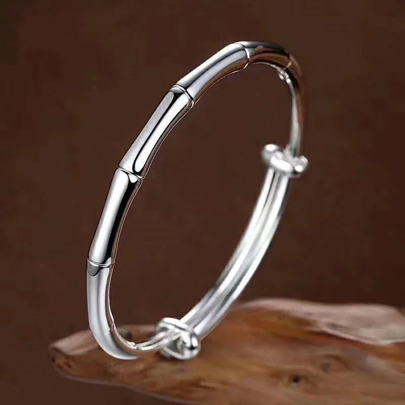 S999 Bamboo Jewelry Bracelet, Ethnic Style Push Pull Bracelet