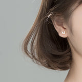 Women's Silver Rhinestone Butterfly Wing Cartilage Earring