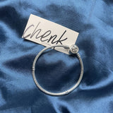 Sterling Silver Charm Bracelet for Mother's DIY with Eternity Stone