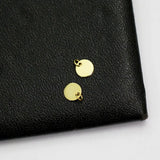 Chinese Coin Pendant Round Charm 14k Plated DIY Necklace Pendant