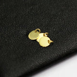 Chinese Coin Pendant Round Charm 14k Plated DIY Necklace Pendant