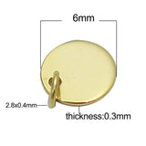 Chinese Coin Pendant Round Charm 14k Plated DIY Necklace Pendant