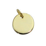 Chinese Coin Pendant Round Charm 14k Plated DIY Necklace Pendant